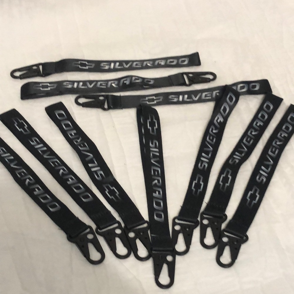 Silverado Metal Clasp Keyring Straps bundle 10